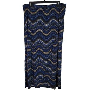 Bobeau Midi Faux Wrap Skirt (Size 2X)